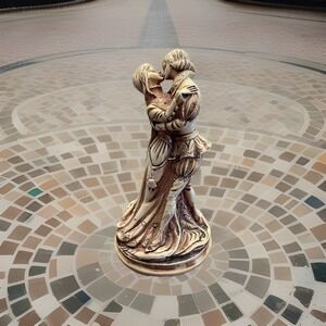 Antique Romeo & Juliet Figurine "Romeo E Giulietta" Heavy Italy 1880 Handmade